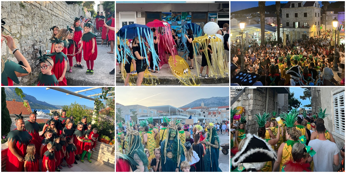 FOTO: Maškarana zabava u Korčuli