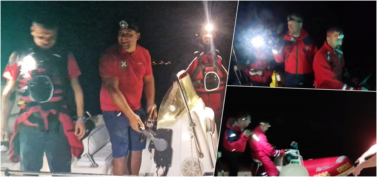 HGSS-ovci iz Orebića spasili dvojicu mladih kajakaša koji su zalutali tijekom noći