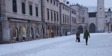 Ovo su najniže ikad izmjerene temperature u Dubrovniku