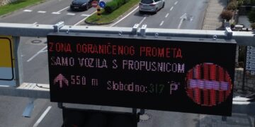 Gradonačelnik Franković objavio koliko dnevno vozila prolazi Zonom posebnog prometnog režima