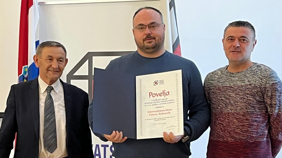 Informatički klub Futura dobitnik je vrijednog priznanja