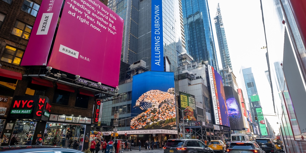 Dubrovnik na čuvenom Times Squareu, počela ekskluzivna kampanja koju će vidjeti 13 milijuna ljudi