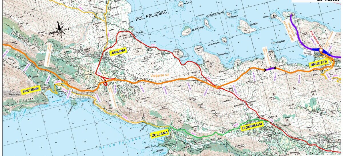 Nastavlja se projektiranje Pelješkog ipsilona: Geoprojekt crta cestu do Pelješkog mosta