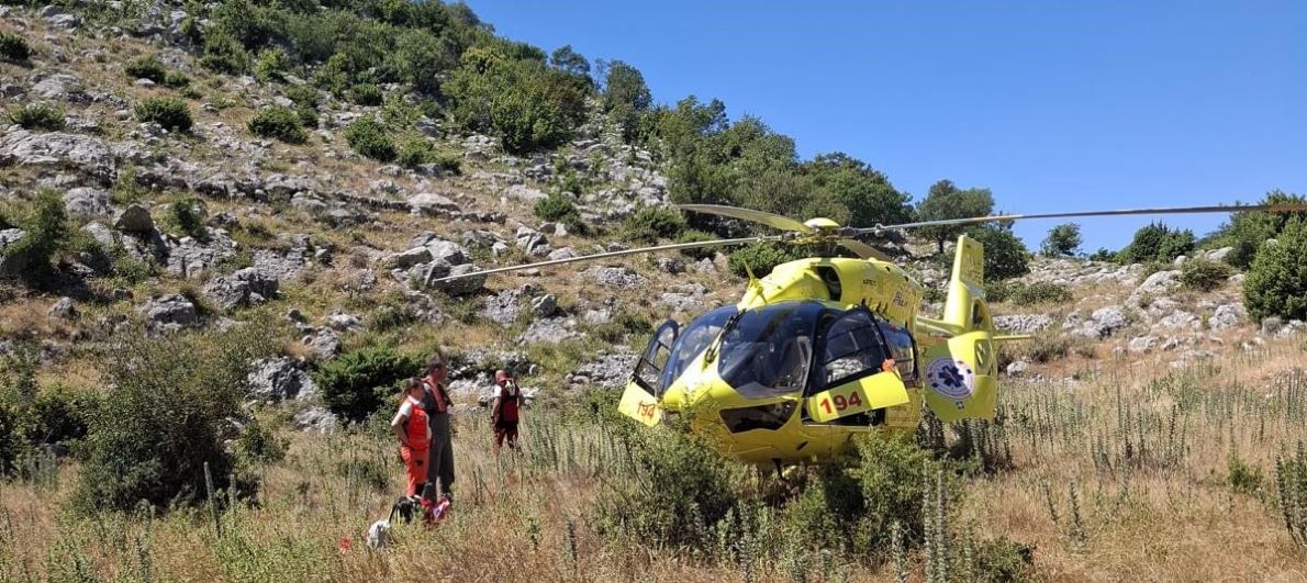 SLOMIO KOST Tim civilne hitne helikopterske medicinske službe na Biokovu spasio pacijenta