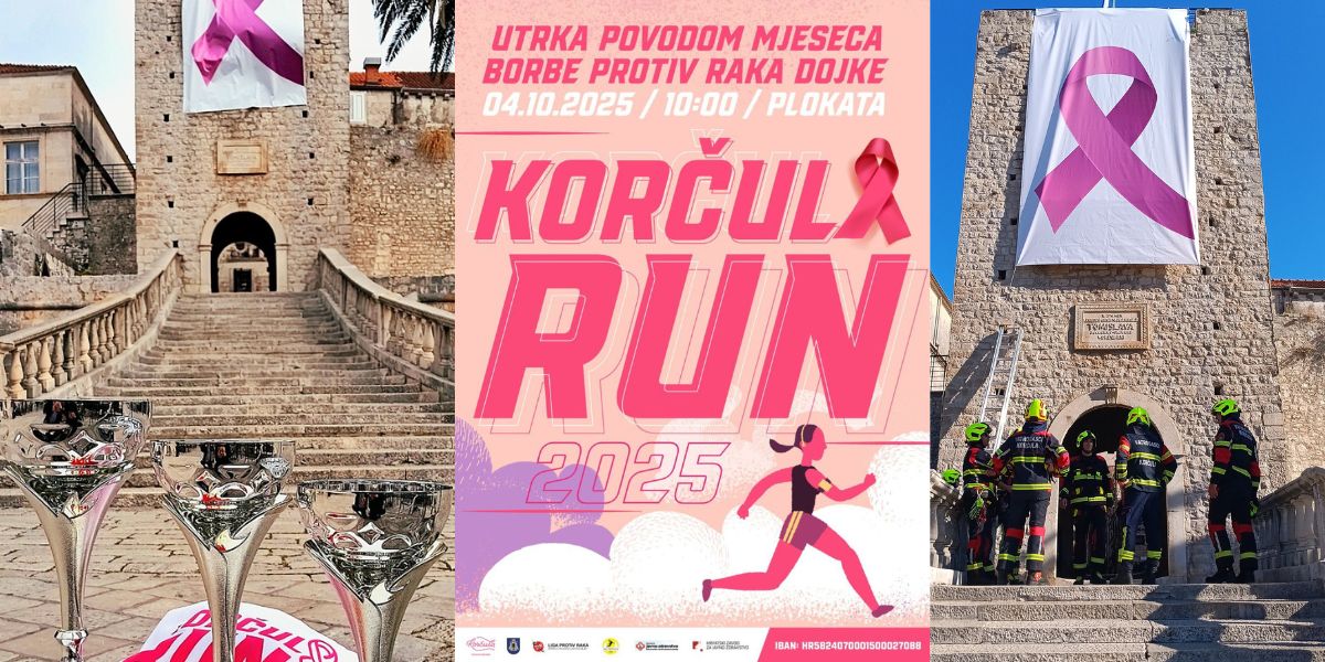 FOTO & VIDEO Nećete vjerovati što su sve Korčulani napravili za promociju kampanje Mjeseca ružičaste vrpce!