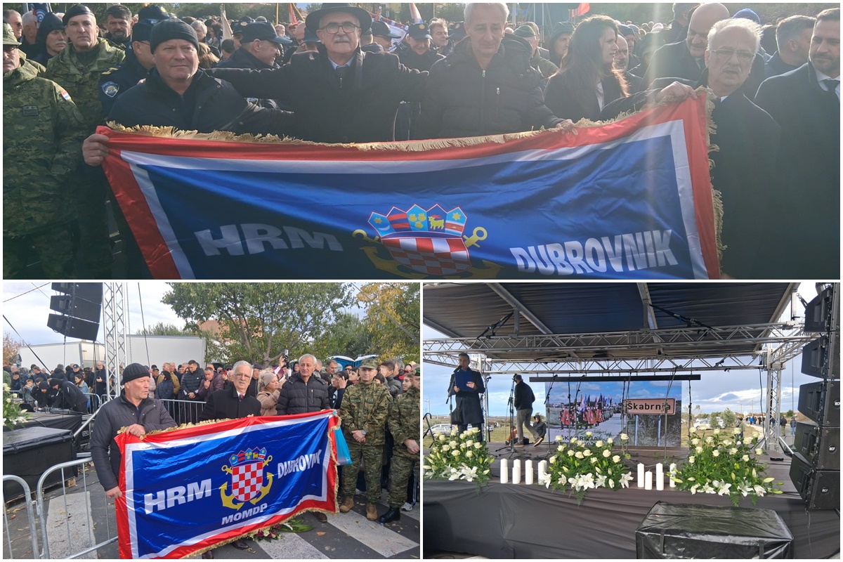 FOTO: DUBROVČANI U ŠKABRNJI: Žrtva se ne smije zaboraviti