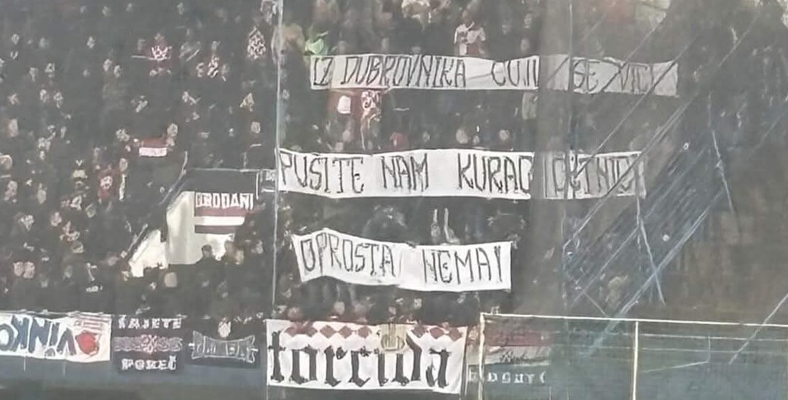 Crnogorska publika skandiranjem ponizila hrvatska ustaše – pardon, ultrase 