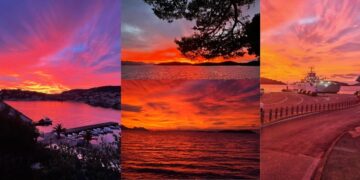 Što se jutros dogodilo na nebu iznad juga Hrvatske? Imamo objašnjenje za spektakularan izlazak sunca