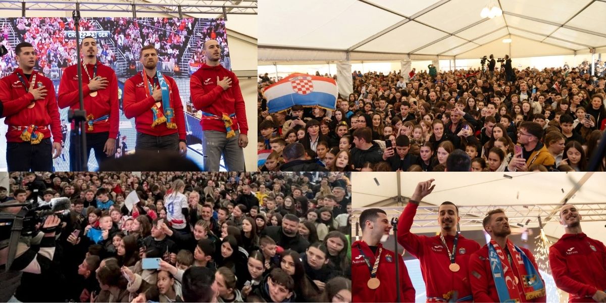 KAKAV SHOW Pogledajte kako je Ljubuški danas dočekao brončane rukometaše