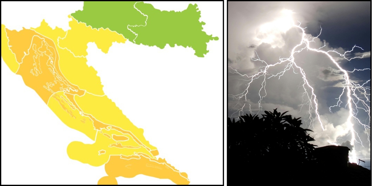 Danas bi nas jugo moglo iznenaditi, meteoalarm je u žutome za cijelu Dalmaciju, ide preko sto na sat