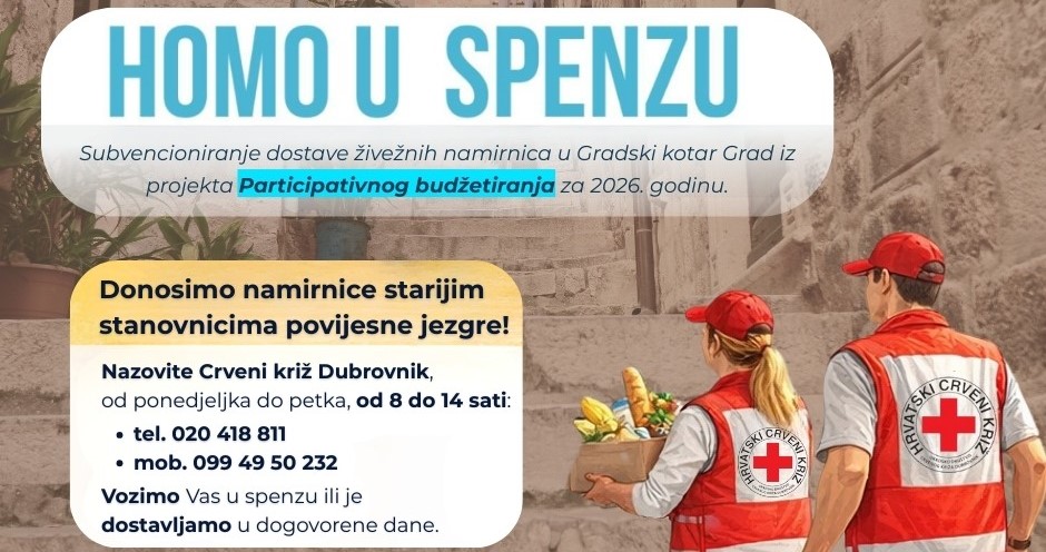 PLEMENITA AKCIJA Nekim sugrađanima unutar povijesne jezgre treba dostaviti osnovne namirnice