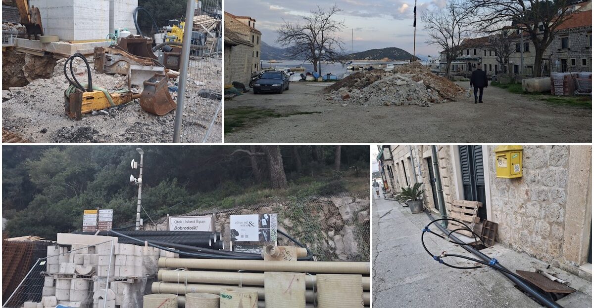 FOTO: Hoće li Suđurađ raskopan dočekati sezonu. Pitali smo Vodovod, zanimljiv im je odgovor