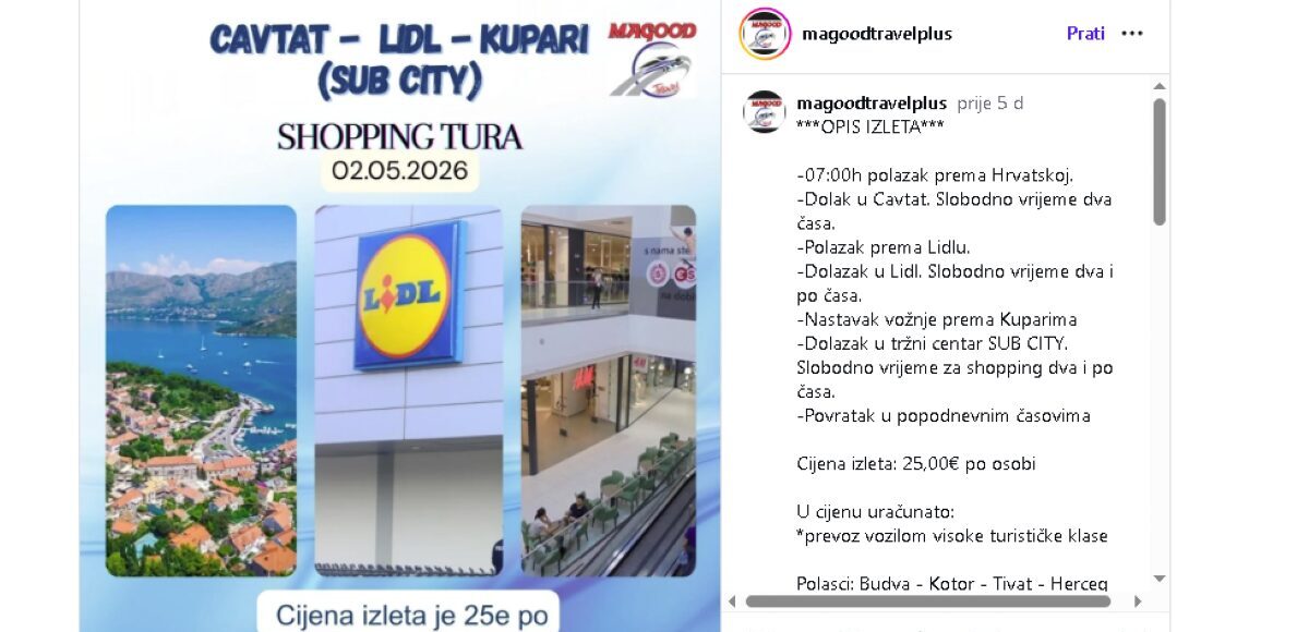 VEĆI IZBOR I JEFTINIJE Župa postaje shopping destinacija za Crnogorce, plate i opet im se isplati