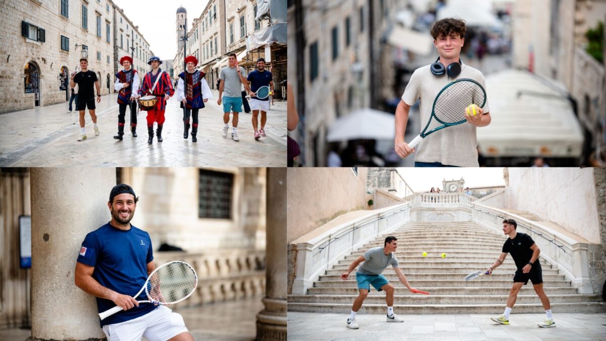 NAJLJEPŠA RAZGLEDNICA DUBROVNIK CUPA: Tenisači u điru Gradom uoči polufinalnih mečeva!