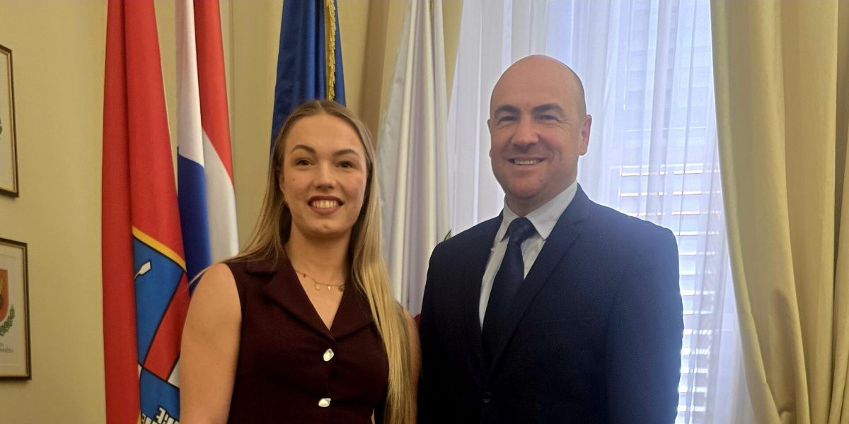 Prijem kod župana Peza za Ivu Oberan, osvajačicu brončane medalje na Europskom prvenstvu u judu