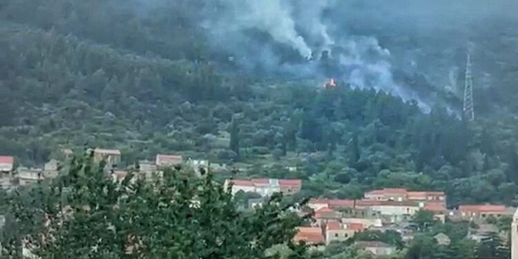 FOTO & VIDEO Vatrogasci “uhvatili” požar, sumnja se na udar groma