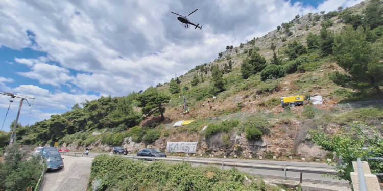 SANACIJA SRĐA Sustav je projektiran kako bi spriječio pad svih potencijalno opasnih stijenskih blokova na prometnicu (FOTO/VIDEO)