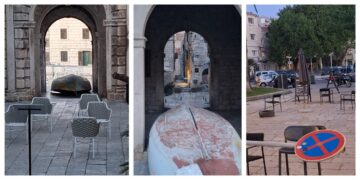 Barka doplovila do kule Revelin, stolice prošetale po Plokati, prometni znakovi “dobili noge”… Nije scena iz Alise u zemlji čudesa