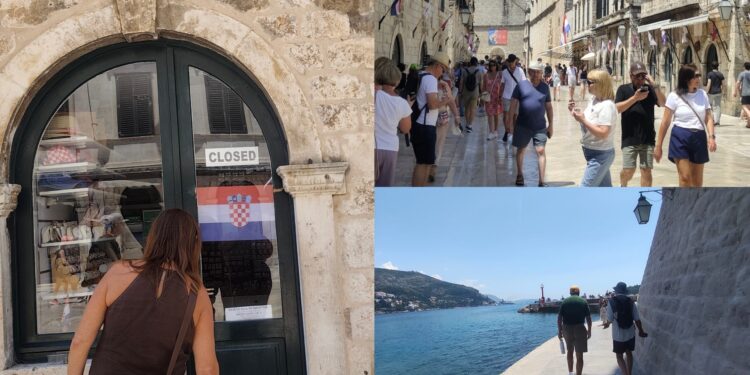 [FOTO] Praznik bez zastoja: Većina butiga zatvorena, ali na Stradunu i obali uvijek se može popiti kava