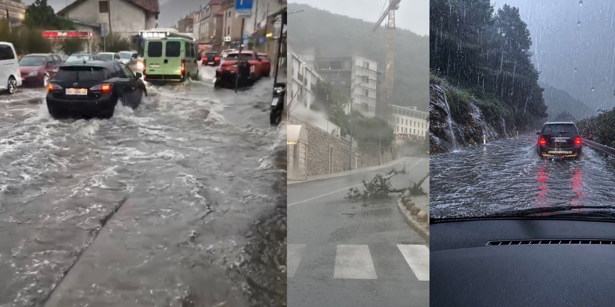 Nevrijeme pogodilo Dubrovnik. Poplavljene ulice, srušena stabla i kolone auta