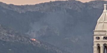 [VIDEO] ŠUMSKI POŽAR Vatra buknula od udara groma, brzo se širi, visoke temperature ne pomažu