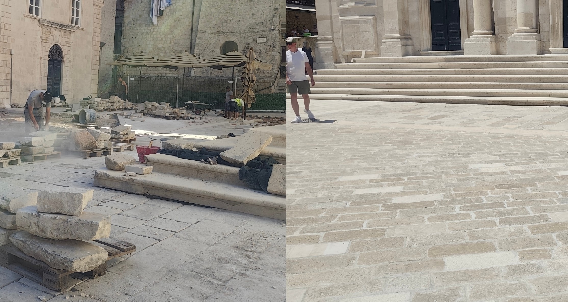 Prošetali smo obnovljenom Poljanom Marina Držića: zasad ne podsjeća na Stradun, ali ima vremena
