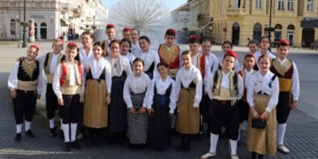 FOTO Mali Linđo iz Slanog ponosno je predstavljao županiju u Vinkovcima
