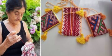 Gospođa Stane iz Konavala veze iako joj je 89. godina, ne trebaju joj niti oćale za iglu i konac