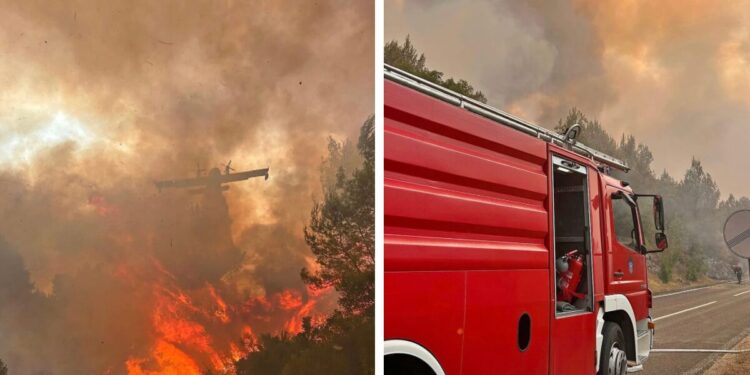 U protekla dva sata buknuli su požari na Lastovu, u Slanome i u Veloj Luci
