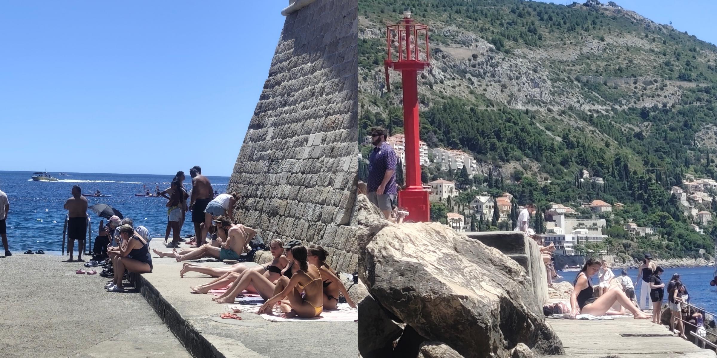 Bura nije otjerala kupače s Porporele, osvježenje pronašli u moru i gusarskom kafiću