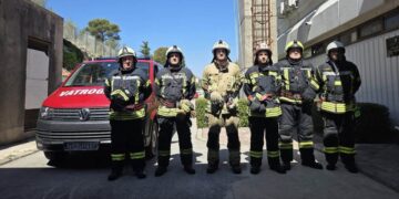 Šest vatrogasaca iz Bjelovarske županije krenulo na jug Hrvatske, čeka ih zahtjevna zadaća