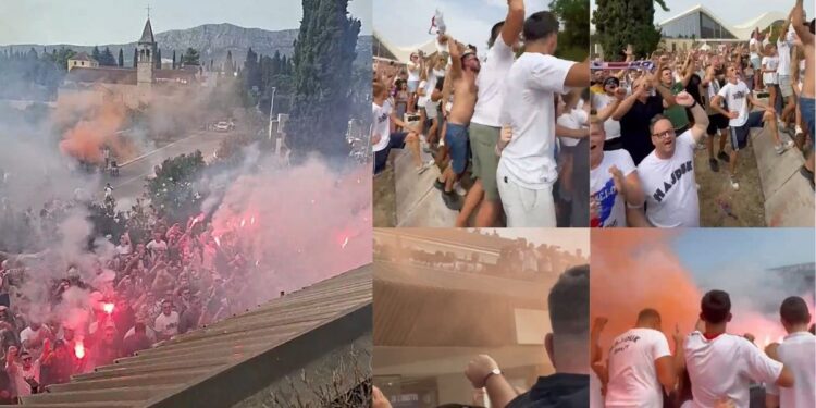 FOTO & VIDEO Hajdukovce dočekala masa navijača, stigli i Korčulani, a Stipica poveo poznatu pjesmu