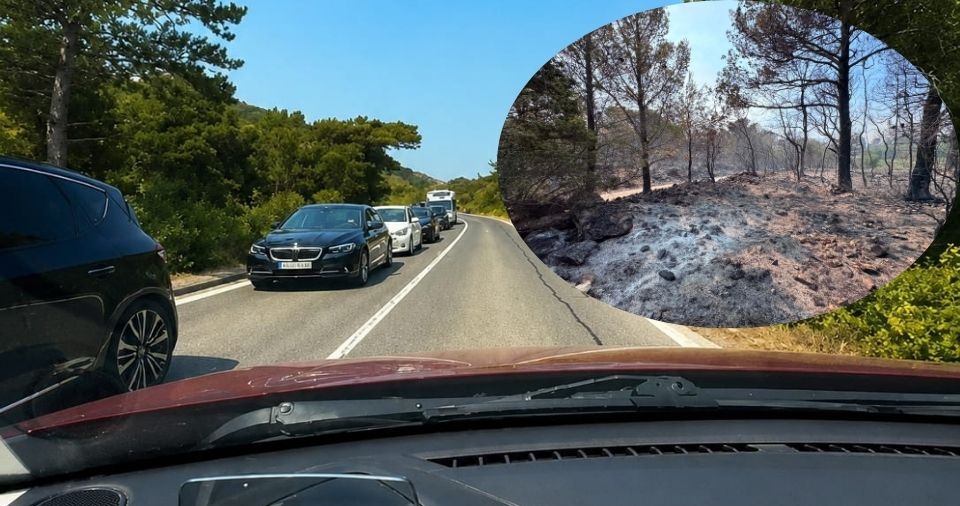 PELJEŠAC I DALJE GORI kilometarska kolona prema Trpnju, stigao Sv. Duje, donosimo sve informacije