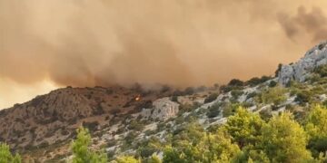 Požar na Pelješcu zračnim snagama dobrim dijelom suzbijen, vatrogasce čeka još puno posla