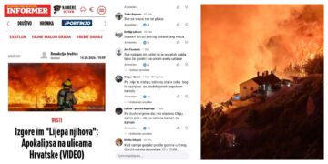Gnjusni komentari na vatrenu katastrofu u Hrvatskoj, može li se pasti niže?