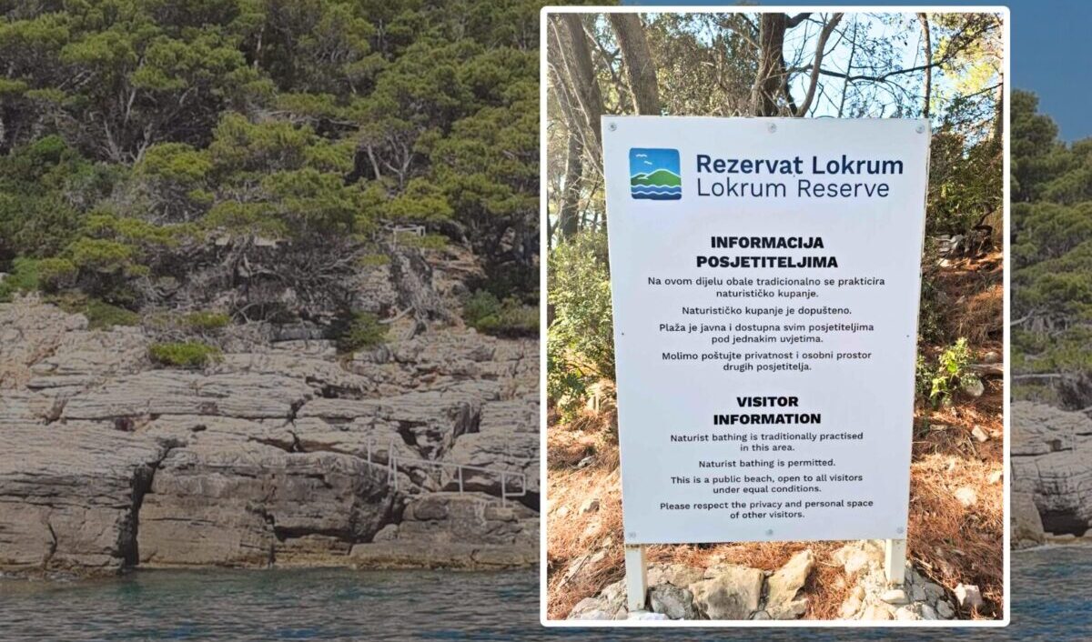 Lokrum postavio novu oznaku za naturističko kupanje: Evo što poručuju iz Rezervata