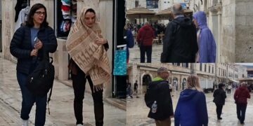 [FOTO] KIŠNI DAN U GRADU Pogledajte kakve su se jakne našle na Stradunu